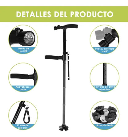 Bastón Plegable con luz LED - NeroPro™ + REGALO SORPRESA 🎁